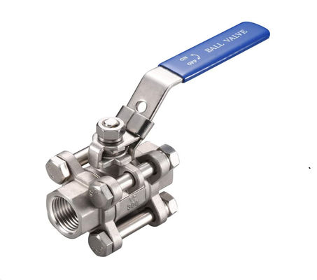Cowin Brewing 1''-8'' 3PC soupape à bille en acier inoxydable 304 NPT fileté pour l'eau de gaz pétrolier