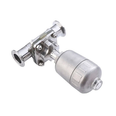 Pour la coulée WZ de qualité alimentaire aseptique Pneumatique actionné réservoir fond 2 '' Sanitaire tri-clampe vanne de diaphragme 1/8''-4
