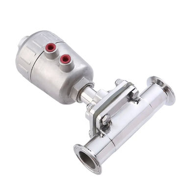Pour la coulée WZ de qualité alimentaire aseptique Pneumatique actionné réservoir fond 2 '' Sanitaire tri-clampe vanne de diaphragme 1/8''-4