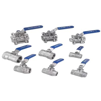 1/2 " mini soupape à bille en acier inoxydable avec fil NPT femelle x mâle et poignée en acier inoxydable