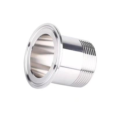 Pipe en argent 1/2" 3/4" BSP mâle NPT fil de ferrule type Tri pinceau