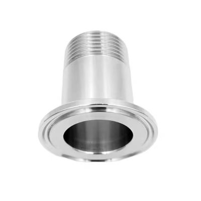 Pipe en argent 1/2" 3/4" BSP mâle NPT fil de ferrule type Tri pinceau