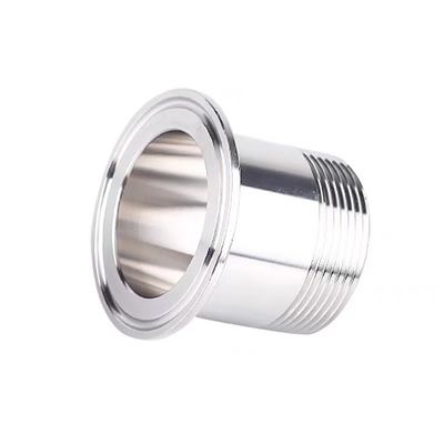 Pipe en argent 1/2" 3/4" BSP mâle NPT fil de ferrule type Tri pinceau
