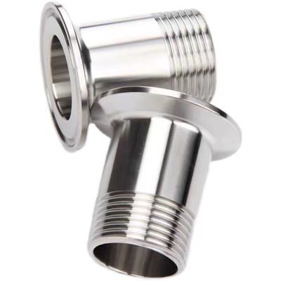 Pipe en argent 1/2" 3/4" BSP mâle NPT fil de ferrule type Tri pinceau