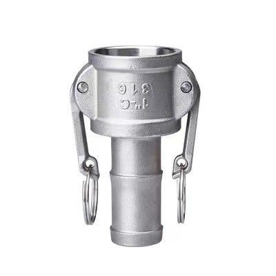 304 316 Joints droits avec levier de verrouillage tuyaux barbelés Camlock