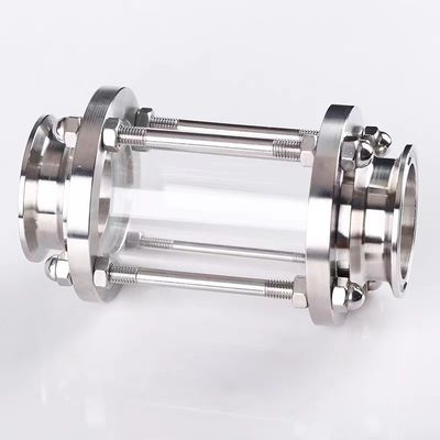 Acier inoxydable sanitaire 316/304 raccords de tuyauterie Tri-clamps verre de vision tubulaire droit
