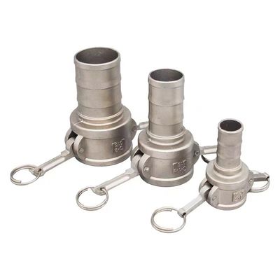 304 316 Joints droits avec levier de verrouillage tuyaux barbelés Camlock