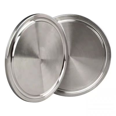 WZ 304 316L en acier inoxydable Tri-clampe sanitaire tube couvercle capuchon d'extrémité Clampe de plaque aveugle Ferrule aveugle solide