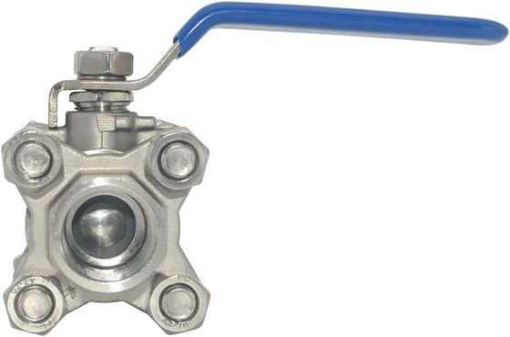 Fil féminin 1/2 " Valve à bille à port complet 3 pièces en acier inoxydable 316 NPT WOG1000 Standard