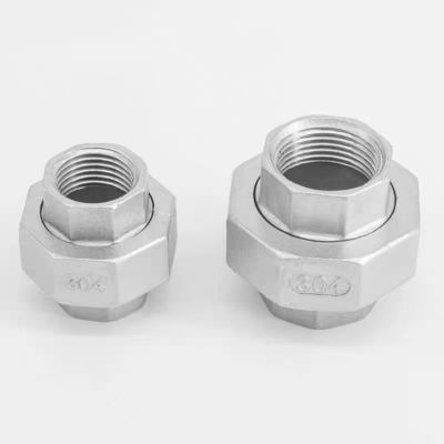 Connecteur de couplage à double fil interne en acier inoxydable à tête hexagonale NPT BSP 1/4''-4.0