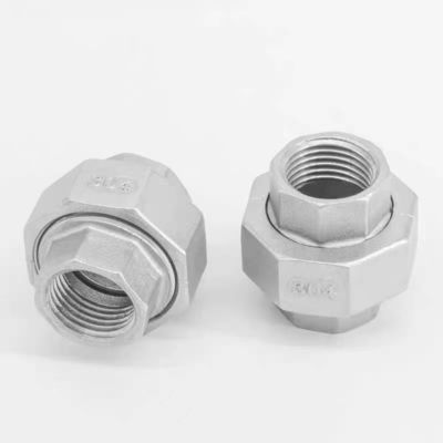 Connecteur de couplage à double fil interne en acier inoxydable à tête hexagonale NPT BSP 1/4''-4.0