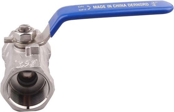 Valve à bille en acier inoxydable personnalisée type 1PC Port standard NPT pour l'eau, le pétrole et le gaz