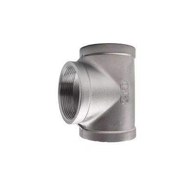 Coulée de type WZ 304T en acier inoxydable fil intérieur Tee joint à vis fil de tuyauterie d'eau joint de plomberie accessoires NPT BSP BSPT