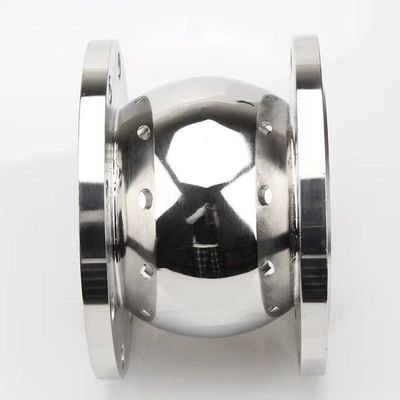 Valve de contrôle silencieuse de type boule en acier inoxydable sanitaire pour les supports à température normale