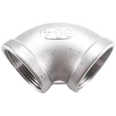 Pipe en acier inoxydable à fil SS 201 304 316 316L 90 degrés de coulée NPT BSPT DIN coude