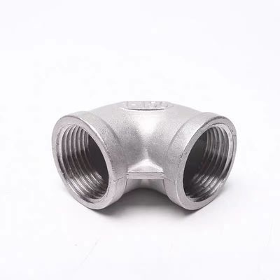 Pipe en acier inoxydable à fil SS 201 304 316 316L 90 degrés de coulée NPT BSPT DIN coude
