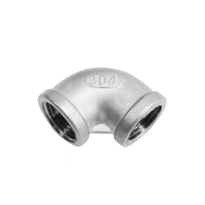 Pipe en acier inoxydable à fil SS 201 304 316 316L 90 degrés de coulée NPT BSPT DIN coude