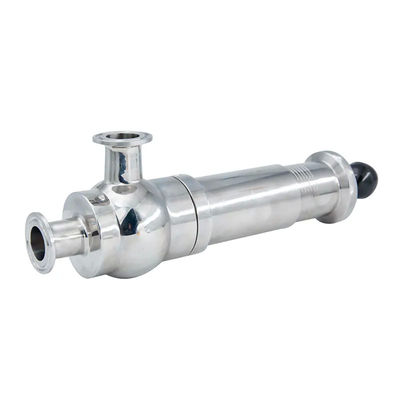 Valve de dégagement de pression sanitaire équivalente en acier inoxydable 304 316 avec valve de débordement à échelle
