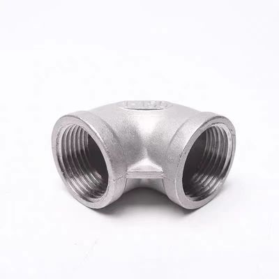 Pipe en acier inoxydable à fil SS 201 304 316 316L 90 degrés de coulée NPT BSPT DIN coude
