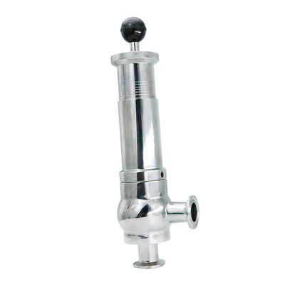 Valve de dégagement de pression sanitaire équivalente en acier inoxydable 304 316 avec valve de débordement à échelle