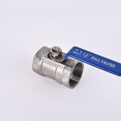 1Pc type soupape à bille femelle filetée en taille de port DN8-DN80 avec matériau en acier inoxydable