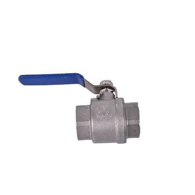 Opération manuelle en acier inoxydable 201/304 2PC à charge légère à deux pièces type soupape à bille pour général