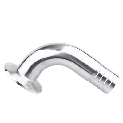 Sanitaire SS304 316 316L Tri Clamp 90DEG tuyau Barb Tri Clover Couplée de tuyau compatible Adaptateur de qualité alimentaire