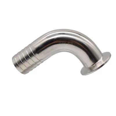 Sanitaire SS304 316 316L Tri Clamp 90DEG tuyau Barb Tri Clover Couplée de tuyau compatible Adaptateur de qualité alimentaire