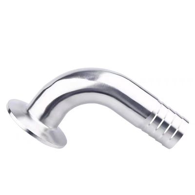 Sanitaire SS304 316 316L Tri Clamp 90DEG tuyau Barb Tri Clover Couplée de tuyau compatible Adaptateur de qualité alimentaire