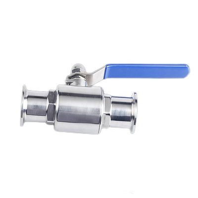 1''-8'' standard en acier inoxydable Ss 304 316 soupape à bille tri-clampe sanitaire avec conception