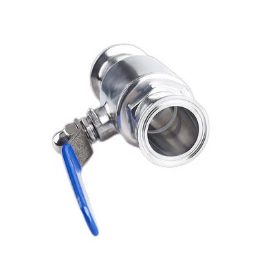 1''-8'' standard en acier inoxydable Ss 304 316 soupape à bille tri-clampe sanitaire avec conception