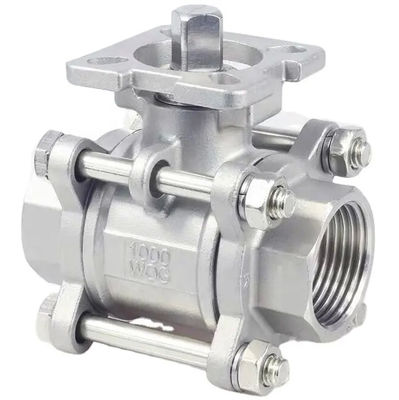 Coulée 3PCS en acier inoxydable 1000 Wog soupape à bille pour l'industrie pétrochimique