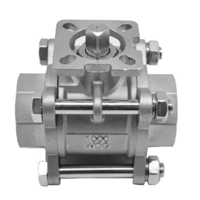 Coulée 3PCS en acier inoxydable 1000 Wog soupape à bille pour l'industrie pétrochimique