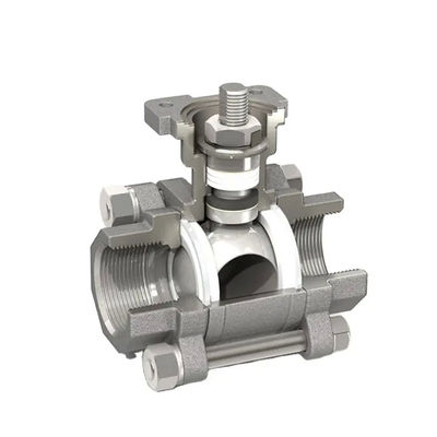 Coulée 3PCS en acier inoxydable 1000 Wog soupape à bille pour l'industrie pétrochimique