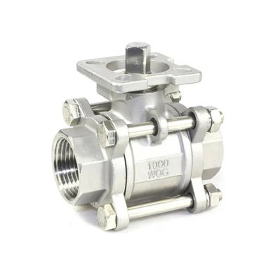 Coulée 3PCS en acier inoxydable 1000 Wog soupape à bille pour l'industrie pétrochimique