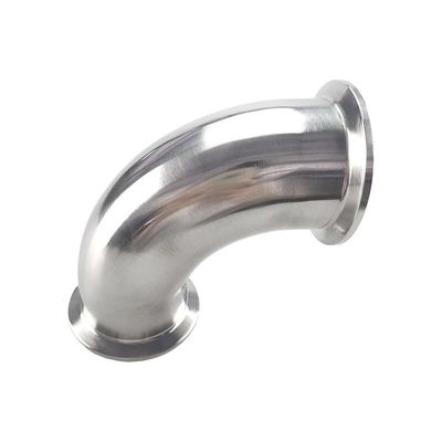 DN20-DN300 Acier inoxydable sanitaire 304/316 Tri-clampe à 90 degrés coude et longue durée