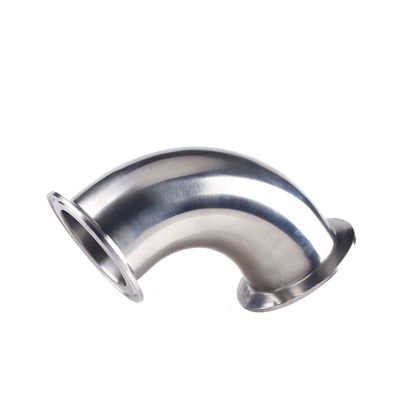 DN20-DN300 Acier inoxydable sanitaire 304/316 Tri-clampe à 90 degrés coude et longue durée