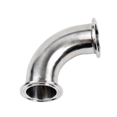 DN20-DN300 Acier inoxydable sanitaire 304/316 Tri-clampe à 90 degrés coude et longue durée