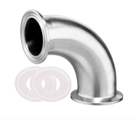 "Tri-clampe sanitaire de 2 "pipe de 90 degrés de l'acier inoxydable à coude 2" tube OD Wenzhe