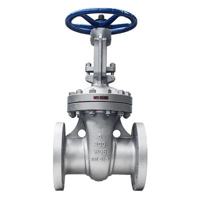 Valve de porte standard ANSI de classe 150 en acier inoxydable avec roue de main et siège métallique