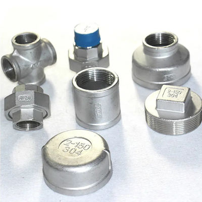 Capot rond en acier inoxydable à connexion féminine standard de 2 pouces pour l' installation de la fin du tuyau