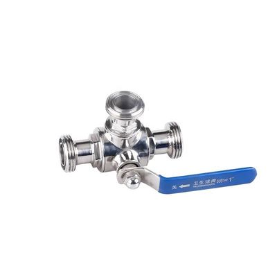 Valve papillon à fil mâle pour les conduites de raccordement en acier inoxydable argenté 304/316