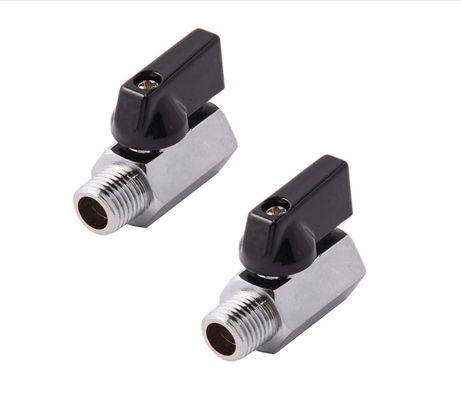Mini-valve à bille en acier inoxydable 1/4 pouce NPT fil mâle Support standard ou personnalisé