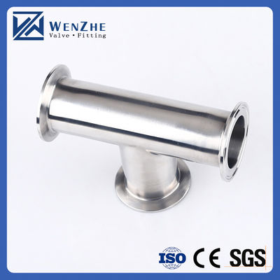 1.5 "Tri-clampe en acier inoxydable 304 Sanitaire de montage à 3 voies Clampe Tee pour 38 mm tuyau OD