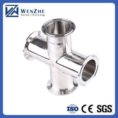 1.5 "Tri-clampe en acier inoxydable 304 Sanitaire de montage à 3 voies Clampe Tee pour 38 mm tuyau OD