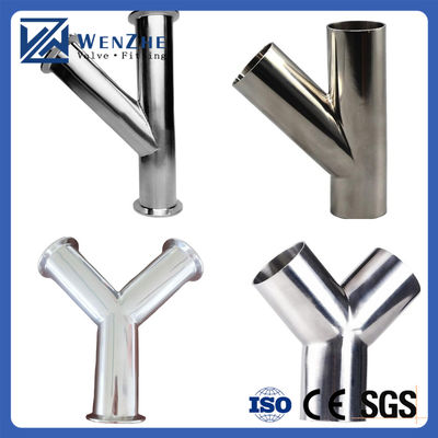 1.5 "Tri-clampe en acier inoxydable 304 Sanitaire de montage à 3 voies Clampe Tee pour 38 mm tuyau OD