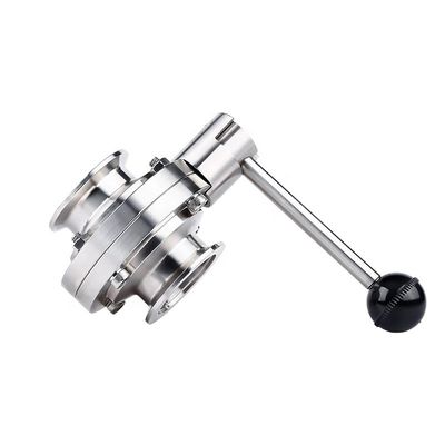 WZ Ss 304 316 soupape à vide en acier inoxydable tri-clampe soupape papillon pour conduites