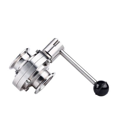 WZ Ss 304 316 soupape à vide en acier inoxydable tri-clampe soupape papillon pour conduites