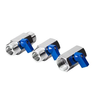 Design de soupape en acier inoxydable 301/304/316 mini-valve à bille pour des performances optimales
