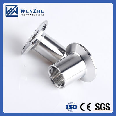 Pipe à filetage féminin sanitaire personnalisée adaptée à une ferrule de 2,5 pouces TRI CLAMP OD 77mm